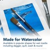 Princeton Aqua Elite Round Brush, Synthetic Bristles, Short Handle Watercolor Paintbrush, Matte Black, Size 10, 1 Count - 2 of 4