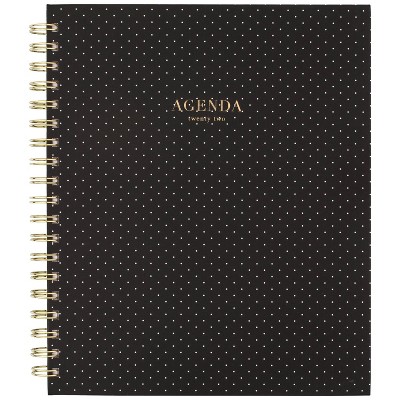 2022 Planner Large Hardcover W/M Black with White Dot - Sugar Paper Essentials