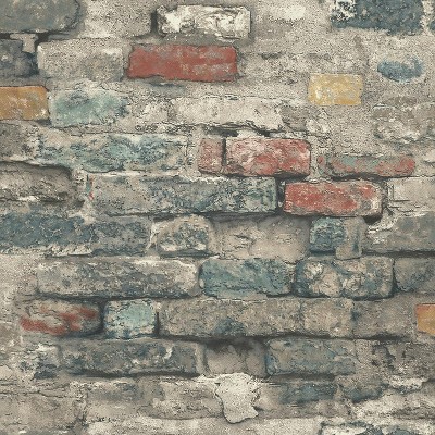 RoomMates Brick Alley Peel & Stick Wallpaper