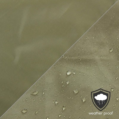Universal Beige Waterproof Lawn Mower Cover with Elastic Hem