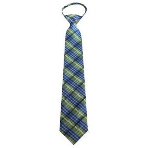 Men's Plaid 3.25 Inch W And 20 Inch L Zipper Neckties - 1 of 3