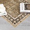 Washable Area Rug, Vintage Faux Wool Floor Cover with Non-Slip Backing, Non-Shedding Thin Foldable Carpet for Living Room Bedroom Kitchen - 4 of 4