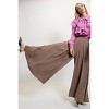 Women's Wool Doby Wide Pants - Easel - 3 of 3