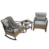 Sapphtopaz Outdoor Patio Furniture Set Rattan Chairs Leisure Patio Chairs with Cushions and Coffee Table for Backyard, Camping, Terrace - 3 of 4