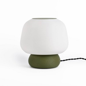 10" Mushroom Modern Classic Plant-Based PLA 3D Printed Dimmable LED Table Lamp - JONATHAN Y - 1 of 4