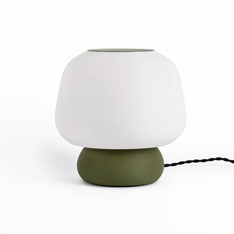 10" Mushroom Modern Classic Plant-Based PLA 3D Printed Dimmable LED Table Lamp - JONATHAN Y, 1 of 9