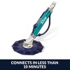 Hayward AquaRay Flapper Disc Above Ground Pool Automatic Suction Vacuum Cleaner with Flapper Technology, Hose, 3 Intake Ports, and Automatic Valve - 4 of 4