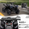 Kids 6V Electric ATV 4 Wheeler – Ride-On Quad with LED Lights, Music Player, Foot Pedal & Durable Wheels - 3 of 4