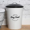 Park Life Designs 25lbs Andreas Food Bin Dog Food Storage Container - White - 3 of 4