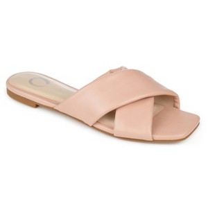Journee Collection Womens Carlotta Slide Flat Sandals - 1 of 4