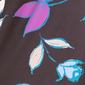black leaf floral