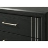 31.5" Wood Contemporary 4-Drawer Chest dressers with Clean Lines and Charcoal Finish - 2 of 4