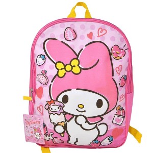 Hello Kitty My Melody 15" Pink School Backpack for Girls - 1 of 1