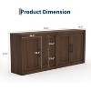 Coucheta 35/70 Inch Modern Sideboard Buffet Cabinet with 2 & 4 Door Options,  Storage Credenza for Living Room, Dining Room & Kitchen - 2 of 4