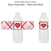 Big Dot of Happiness Conversation Hearts - Valentine's Day Party Water Bottle Sticker Labels - Set of 20 - 2 of 4