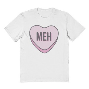Social Collective Men's Meh  Valentines Day Short Sleeve Graphic Cotton T-Shirt - 1 of 3