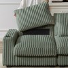 126-inch Corduroy With Cup Holder Super Large L-Shaped Sofa, Movable Footrest, Four Waist Pillows And Four Back Cushion, With USB Port And Type-C Port - 2 of 4