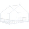 Streamdale Full Size Metal House Bed, White - 3 of 4
