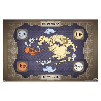 Trends International Avatar - Map Framed Wall Poster Prints