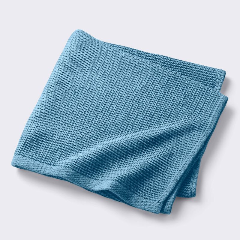 Knit Baby Blanket - Blue - Cloud Island&#8482;, 1 of 6