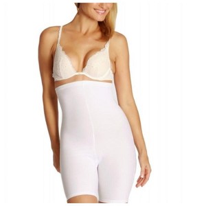 InstantFigure Hi-Waist Shorts Open Gusset Plus Size Shapewear WSH4211C - 1 of 4