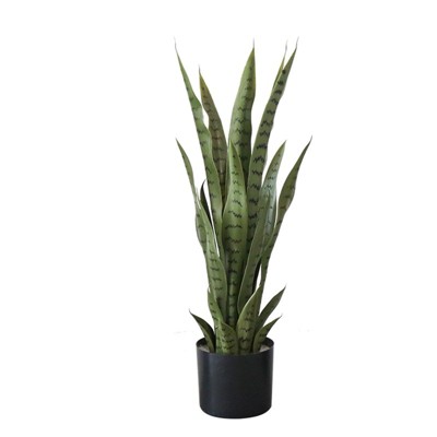 Snake Plant Fake, Small Snake Plants, Sansevieria Plants, Indoor Pots, for Home and Office Decor