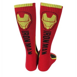 Mens Iron Man Two-Tone Athletic Crew Socks - 1 of 4