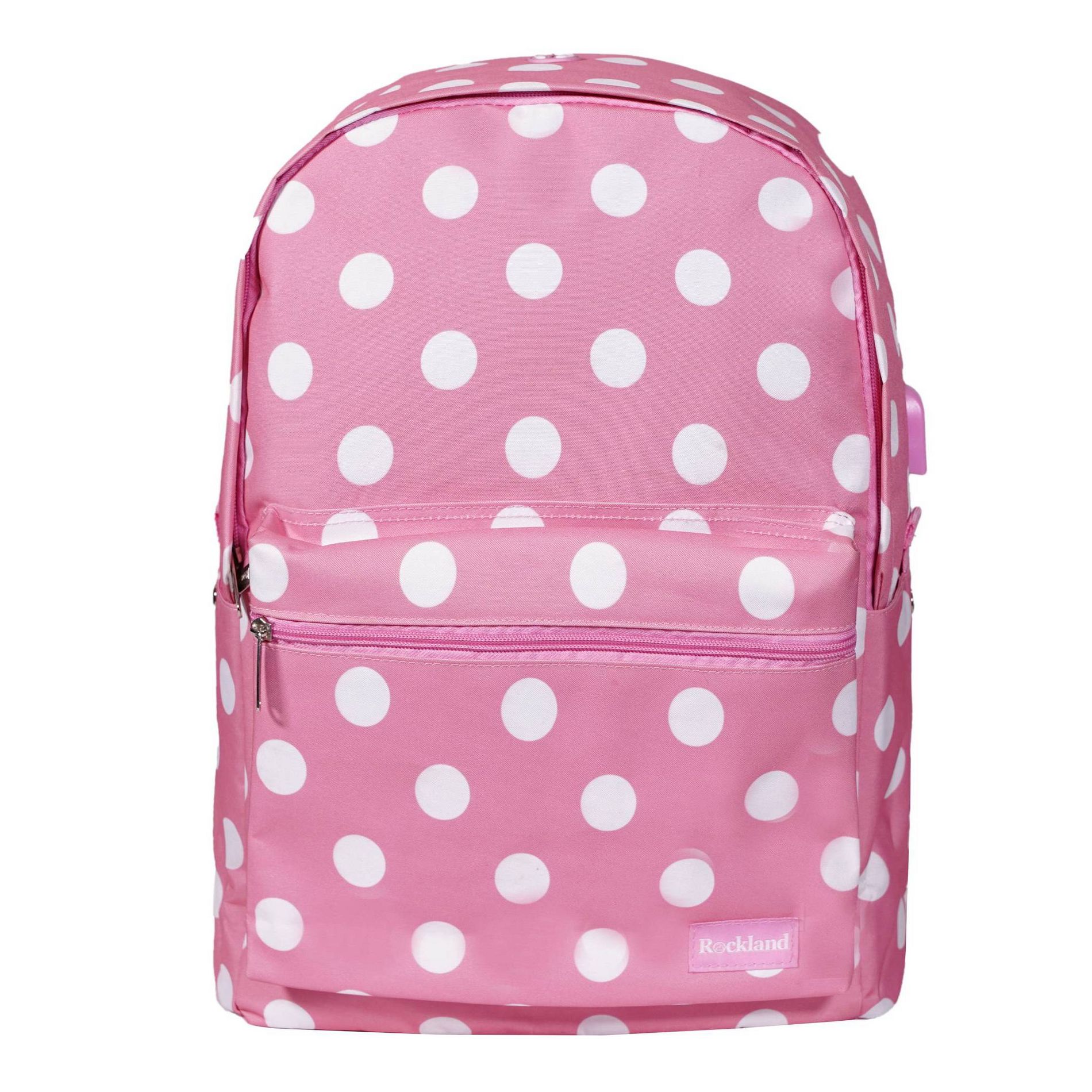Rockland Classic Laptop 17" Backpack - Pink Dot