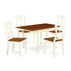5-Piece Buttermilk and Cherry Solid Wood Top - Dining Room Set  - Seats 4 - 1 of 4
