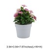 Unique Bargains Artificial Plants Square-Stem Chrysanthemum Plastic 3.94"x3.94"x7.87" 1 Pcs - 3 of 4