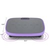 VisioGear Vibration Plate Fitness Platform, Shaking Workout Board, Weight Loss Equipment for Men and Women, Purple & Black, 22.1"*13.8"*6.1" - 3 of 4