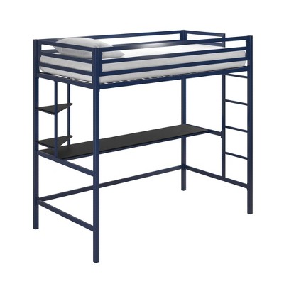 twin metal loft bed