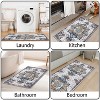 TOBILI Kitchen Rugs Sets 3 Piece,Non Slip Kitchen Rugs and Mats Non Skid Washable, Bohemian Kitchen Floor Mat Farmhouse for Hallway Entryway - 2 of 4