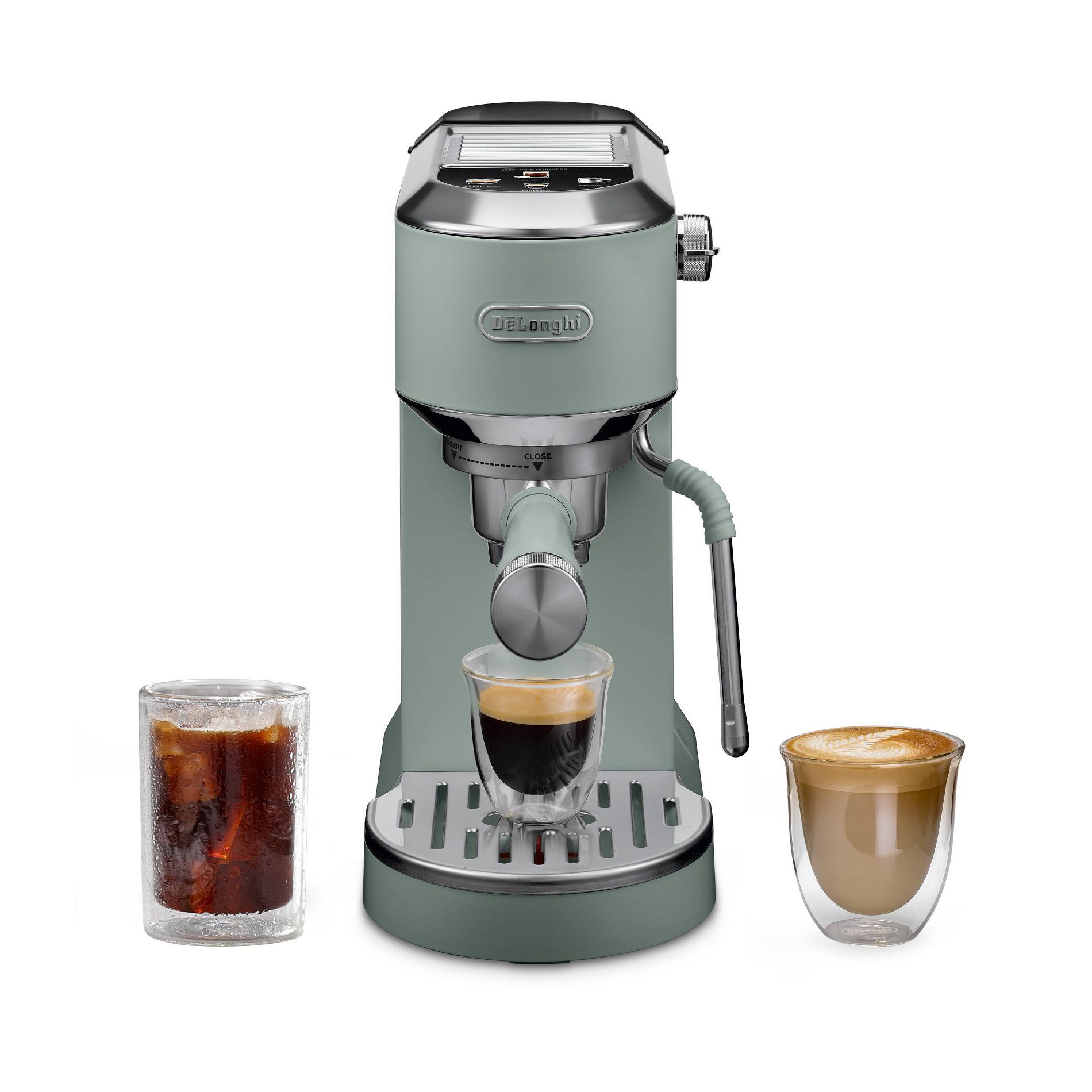 DeLonghi Dedica Duo Espresso and Cold Brew Machine with Milk Frother for Hot & Iced Coffee, Cappuccinos, Lattes & More