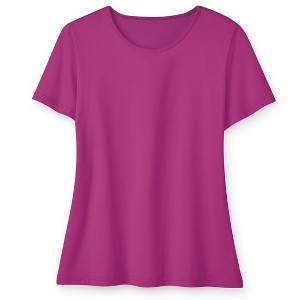 Collections Etc Soft Knit Crew Neck Tee - 1 of 4