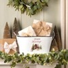 The Lakeside Collection Holiday Metal Storage Bin - Barn - 3 of 4