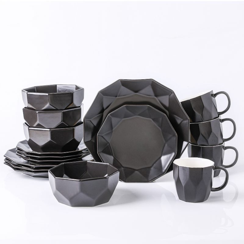 Stone Lain Jamie 16-Piece Porcelain Dinnerware Set, Service for 4, 1 of 7