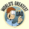 Men's Garfield World's Greatest Cat Dad Jon Arbuckle T-Shirt - 2 of 4