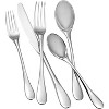 Nambe 7571 Bend Stainless Steel 45-Piece Flatware Set, Service for 8 - Silver - 2 of 4