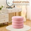 KTMBDW Round Ottoman for Living Room & Bedroom, Pink - 4 of 4
