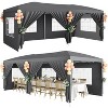 10x20 FT Canopy Tent with Removable Sidewalls, Heavy Duty Waterproof Gazebo, UV 50+ Protection, Outdoor Party Event Shelter, Includes Sandbags - 2 of 4