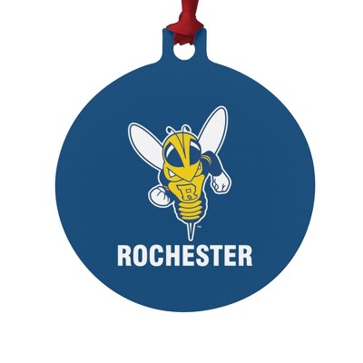 University of Rochester Primary Logo Aluminum Holiday Christmas Tree Ornament