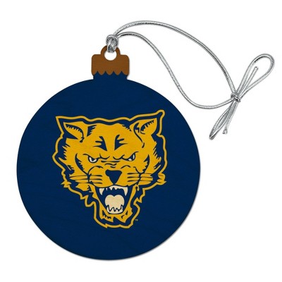 Fort Valley State University Primary Logo Wood Christmas Tree Holiday Ornament
