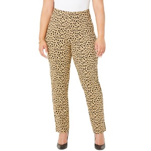 Catherines Women's Plus Size Liz&Me Slim Leg Ponte Knit Pant - 1 of 4