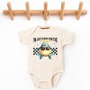 The Juniper Shop I'm Just Here For the Chicks Checkered Baby Short Sleeve Bodysuit - 2 of 4