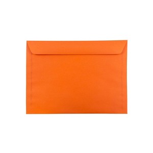 JAM Paper 9 x 12 Booklet Colored Envelopes Orange Recycled 100/Pack (5156772c) 5156772C - 1 of 4