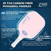 Luzz T700 Carbon Fiber Pickleball Paddle with Sandblasted Surface & Honeycomb Core Racket - Includes Free Versatile Tote Bag - 4 of 4