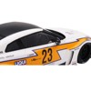 Nissan LB-Silhouette WORKS GT 35GT-RR Ver.1 RHD #23 White w/Yellow Stripes "LB Racing" 1/18 Model Car by Top Speed - 2 of 4
