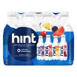 hint Blue Variety Pack Flavored Water - Watermelon, Blackberry, Pineapple, and Cherry - 12pk/16 fl oz Bottles