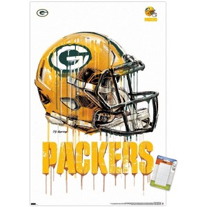 Trends International NFL Green Bay Packers - Drip Helmet 20 Unframed Wall Poster Prints - 1 of 4